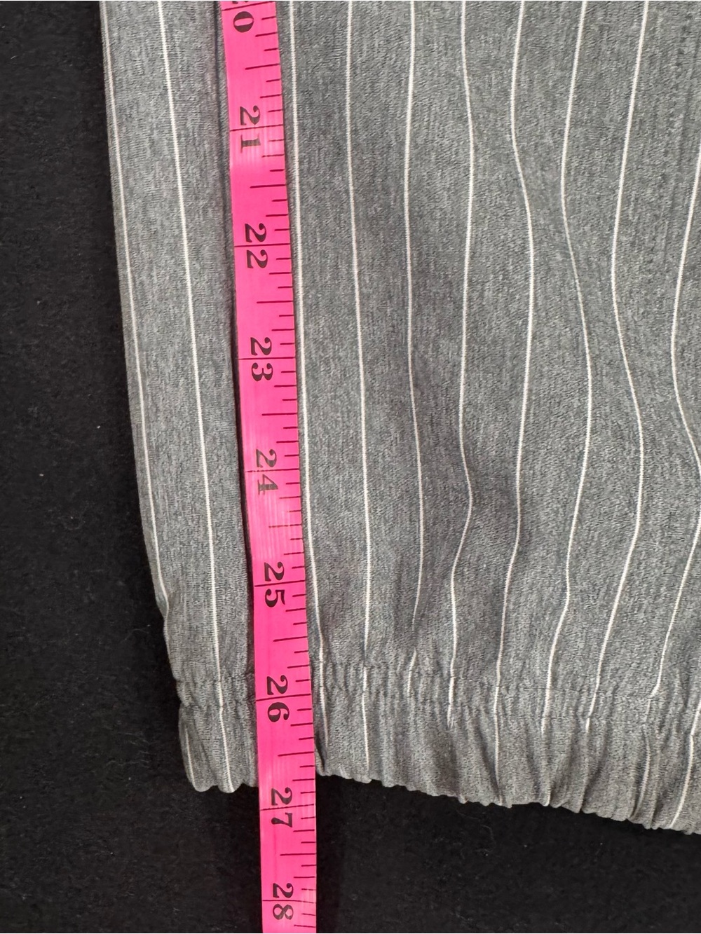 CALIA by Carrie Underwood Gray Pinstripe Cargo Joggers - Picture 14 of 14